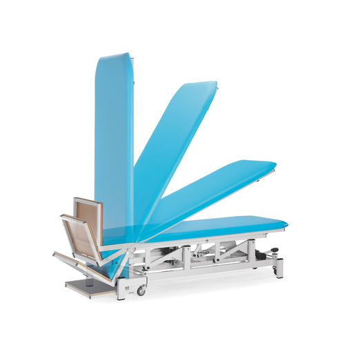 1 section tilt table - 10.FI.5040 - JMS Healthcare Furniture - height-adjustable / on casters