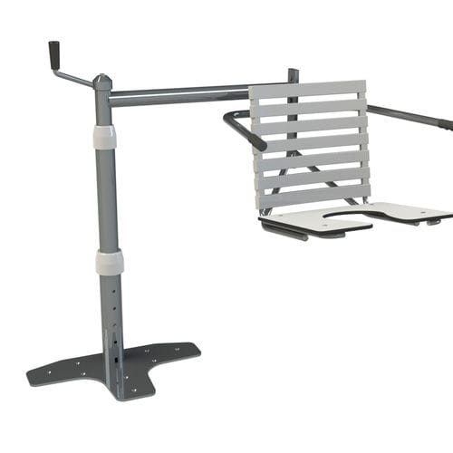 Shower seat with armrests - 10.CD.1305 - JMS Healthcare Furniture - with cutout seat / with backrest / hanging
