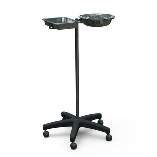 Double bin surgical basin stand - 10.AD.1453 - JMS Healthcare Furniture - trolley-mounted / stainless steel