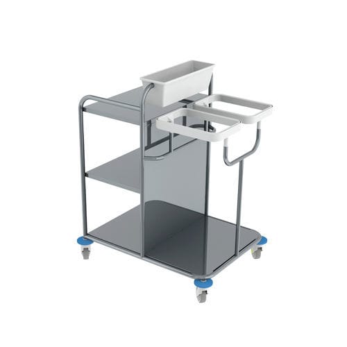 Medical trolley - 10.E.0489 - JMS Healthcare Furniture - for general purposes / transport / stainless steel