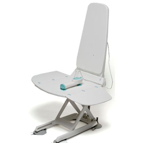 Bath seat with high backrest - AQUALIFT - Inspired - reclining / height-adjustable