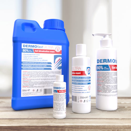 80% hand sanitizer - DERMOfast Ultra - Hospitex International - 100 ml / 5000 mL / 1000 mL