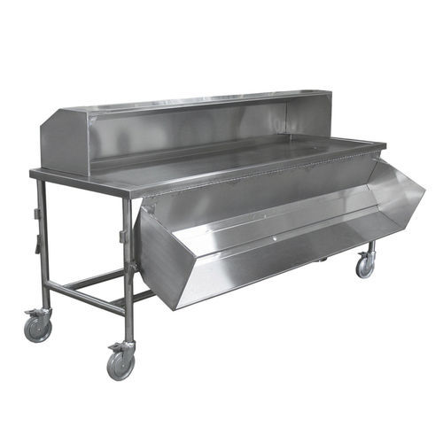 Dissection table - 600021 - Mortech Manufacturing - rectangular / stainless steel