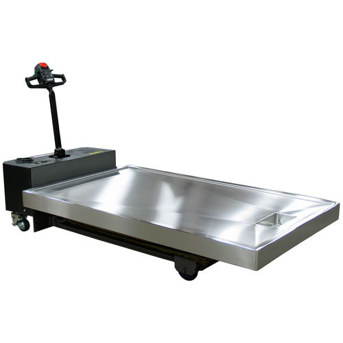 Necropsy table - 1036-250SP - Mortech Manufacturing - rectangular / height-adjustable / on casters