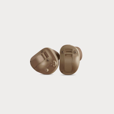 ITE hearing aid - Evoke - Widex - wireless / beige / brown