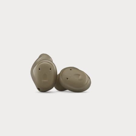 ITC hearing aid - Evoke XP - Widex - wireless / brown / beige