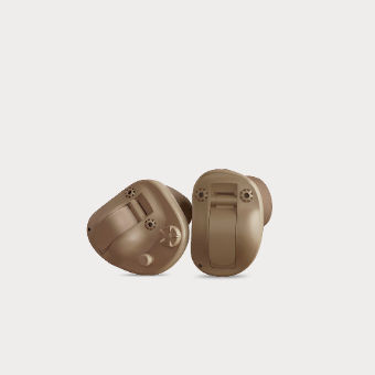 ITE hearing aid - Unique  - Widex - wireless / beige / brown