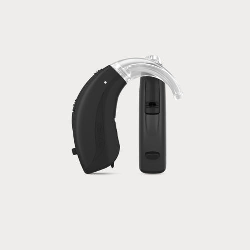 BTE hearing aid - Evoke Fashion Mini - Widex - remote-controlled / wireless / blue