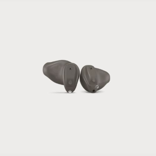CIC hearing aid - Evoke Micro - Widex - wireless / brown / beige
