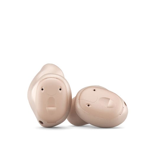ITE hearing aid - Unique XP - Widex - wireless / brown / beige