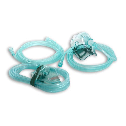 Medium-concentration oxygen mask - 11914020304 - Securmed - transparent