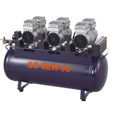 Dental compressor - GD-6EW-90  - Foshan Gladent Medical Instrument Co.,Ltd - medical / 1-workstation / oil-free