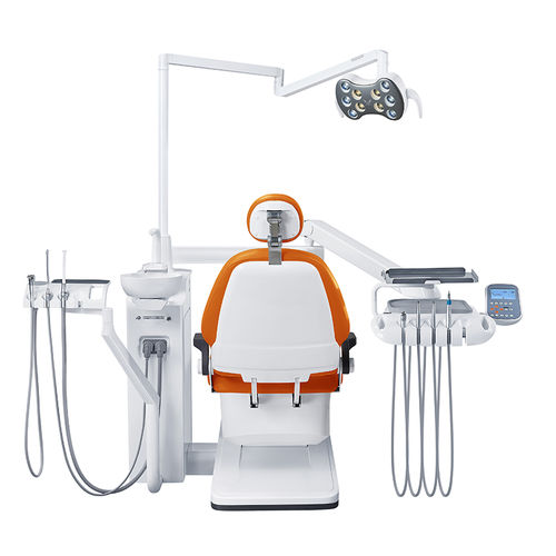 Dental unit with monitor - GD-S450 - Foshan Gladent Medical Instrument Co.,Ltd - with delivery system / with light