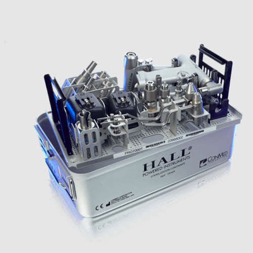 Orthopedic instrument sterilization container Hall® ConMed perforated