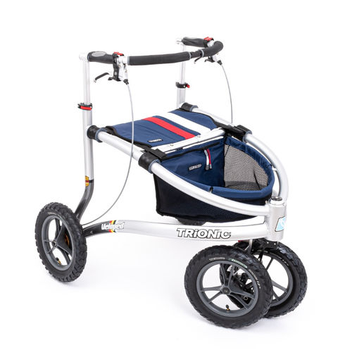 4-wheel rollator - Veloped 12er - Trionic - with seat / with armrests / height-adjustable