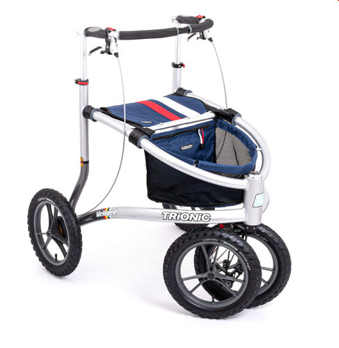 4-wheel rollator - Veloped Sport 14er L - Trionic - with seat / height-adjustable