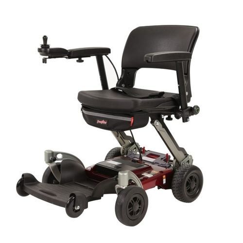 Electric wheelchair - Luggie - indoor / folding / white