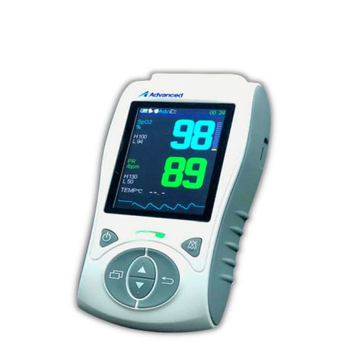 Hand-held pulse oximeter - PO – 100B+ - Advanced Instrumentations - medical / battery-powered / with separate sensor