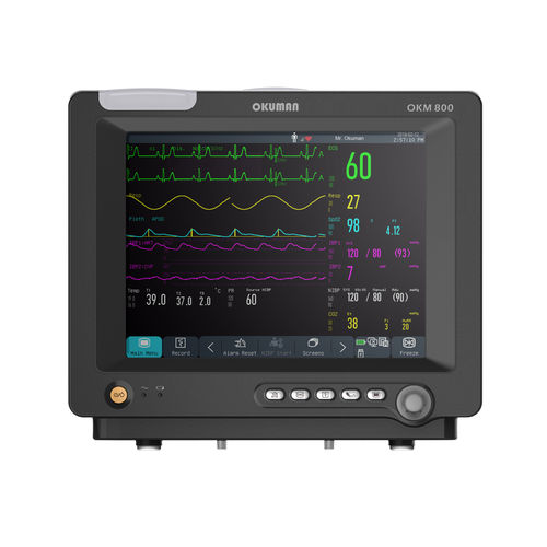 Compact multi-parameter monitor - OKM 800 - Okuman Medikal Sistemler Anonim Sirketi - portable / ECG / etCO2