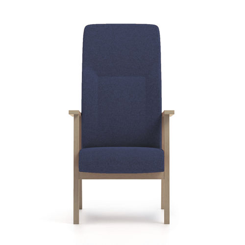 Waiting room chair - 16-66/1RG - piaval - with armrests / with high backrest / reclining