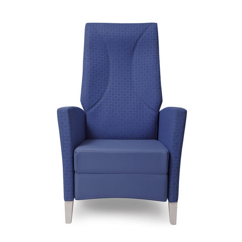 Waiting room chair - 79-62/3RP - piaval - with armrests / with high backrest / with footrest