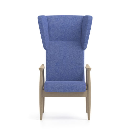 Waiting room chair - 49-63/3 - piaval - with armrests / with high backrest
