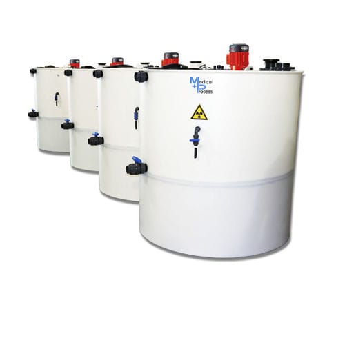 Nuclear medicine effluent treatment system - MEDICAL PROCESS