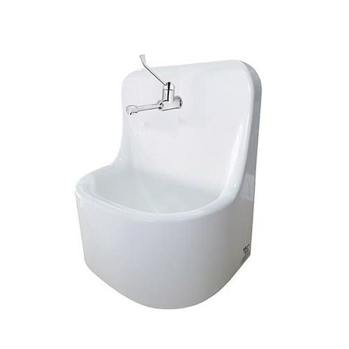 Medical sink - MP’MEDIO® - MEDICAL PROCESS - 1-station / gelcoat / knee-operated