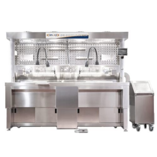 Histopathology laboratory workstation - EVO240EB - Hiplaas - floor-standing / with sink / with backdraft ventilation