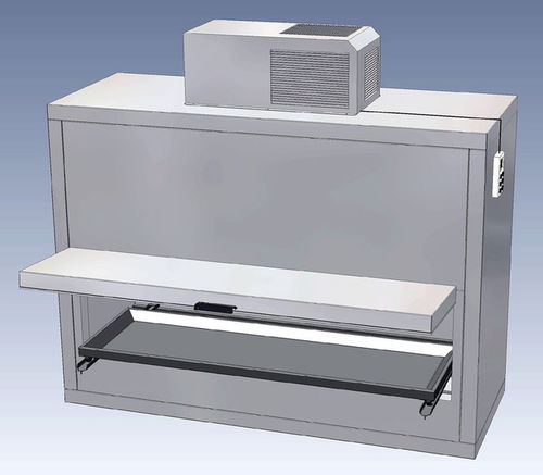 Mortuary stretcher refrigerated mortuary cabinet - LKZ W-SL 1 - Thalheimer Kuehlung - 1-body / side-loading / 1-door