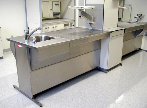 Work table - GSU-1500-D - Thalheimer Kuehlung - laboratory / rectangular / stainless steel