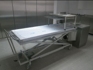 Transfer mortuary trolley - MA-1260 - MEDIS Medical Technology - manual / stainless steel / height-adjustable