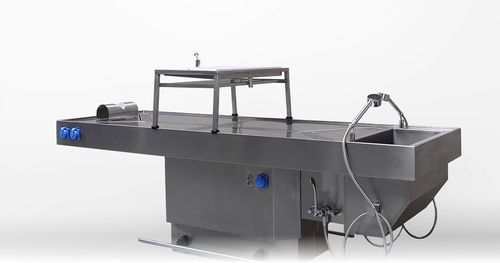 Autopsy table - MA-3508 - MEDIS Medical Technology - rectangular / bariatric / with sink