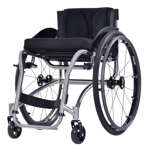 Active wheelchair - Hilite XTR - Sunrise Medical - outdoor / with legrest / gray
