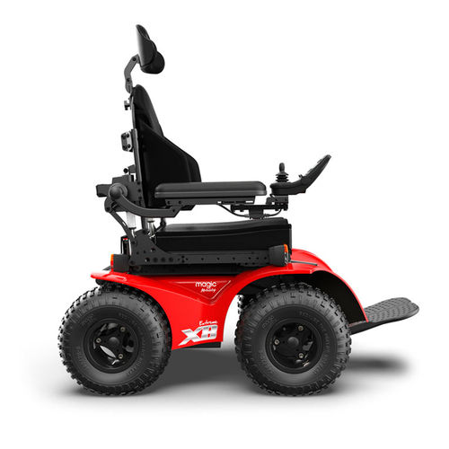 Electric wheelchair - Extreme X8 - Sunrise Medical - outdoor / with legrest / black