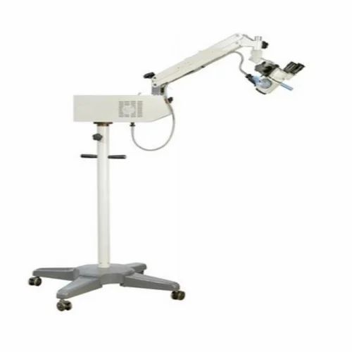 Polyvalent operating microscope - Life Support Systems - on casters