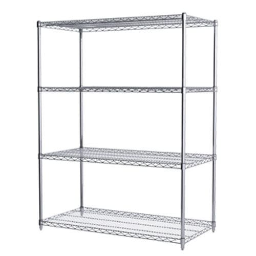 4-shelf shelving unit - AWS63 - Akro-Mils - for container storage / open-structure / mobile