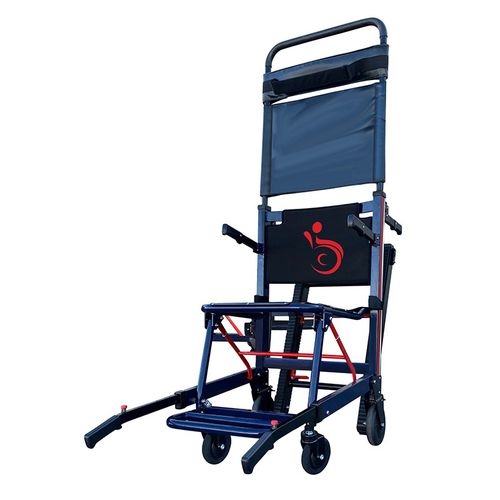 Stair-climbing evacuation chair - Mobimedical - on casters / with legrest