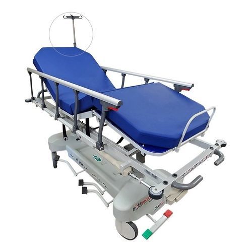 Transport stretcher trolley - Hydrux CS Elite - Mobimedical - hydraulic / pneumatic / folding