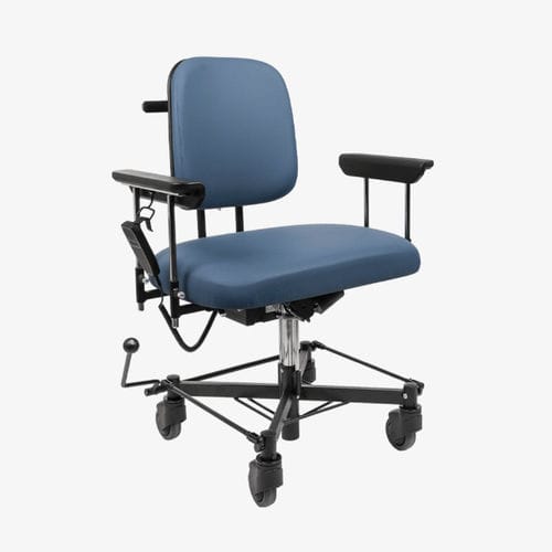 Bariatric examination chair - 5107 - VELA Medical - electric / height-adjustable / on casters
