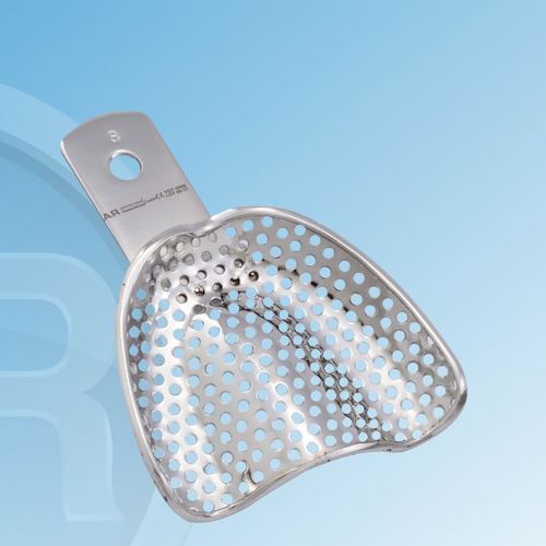 Upper dental impression tray - 107-092 - AR INSTRUMED DEUTSCHLAND GmbH - perforated