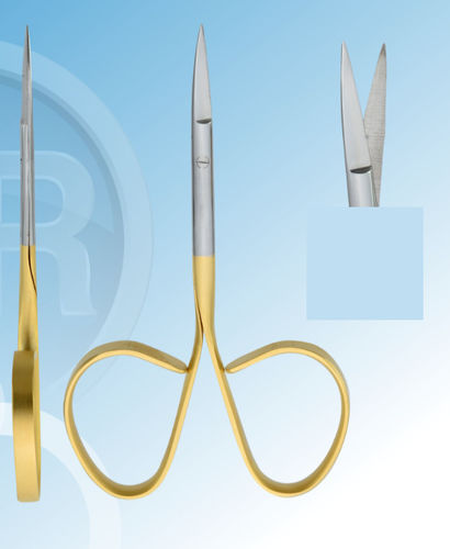 Dental micro scissors - 109-007 - AR INSTRUMED DEUTSCHLAND GmbH - microsurgery / Iris / for humans