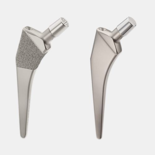 Cemented or non-cemented femoral stem - IntraBlock™ TwinStem