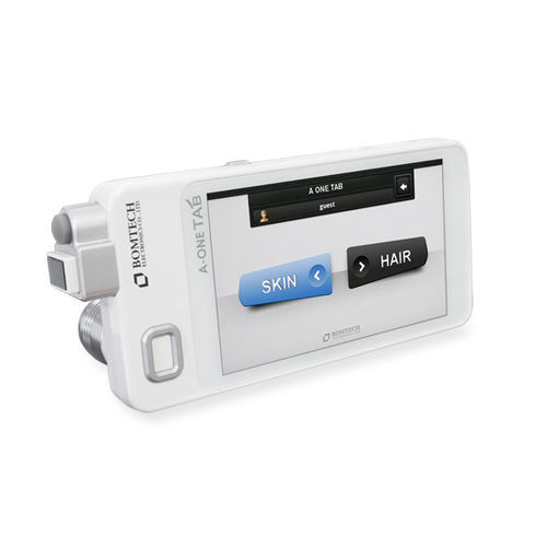 Cutaneous sebum analysis system - A-ONE tab - Bomtech - melanin level / cutaneous hydration level