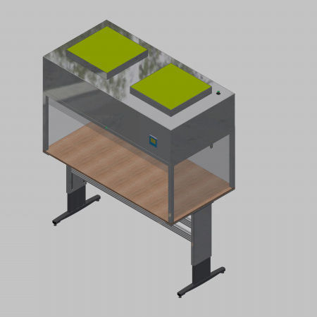 Table laminar flow module - 58155 - Inertec - vertical