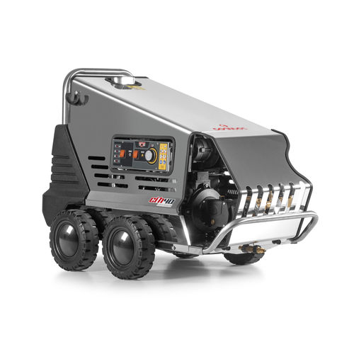 Hot water high-pressure washer - CI H40 EM INOX - Comac - three-phase / mobile / stainless steel
