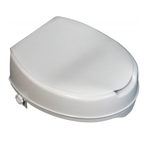 Raised toilet seat with lid - 301101 - Mobilex A/S 