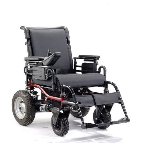 Electric wheelchair - LY-EB206-RS1 CONQUEROR  - Comfort Orthopedic - outdoor / with legrest / black