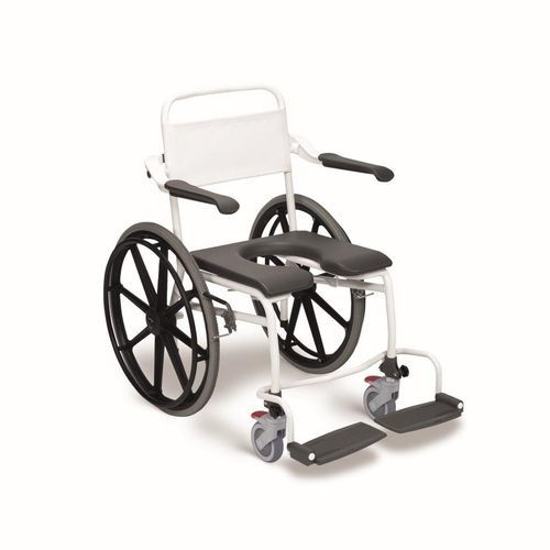 Shower chair with armrests - LI2138 series - Direct Healthcare Group - on casters / with footrest / with backrest