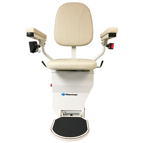 Curved staircase stairlift - CSL500 - Harmar - folding / armchair type